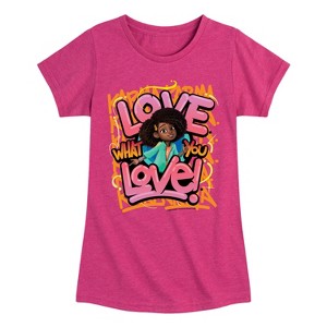 Girls' - Karma's World - Love What You Love Fitted Short Sleeve Graphic T-Shirt - 1 of 4