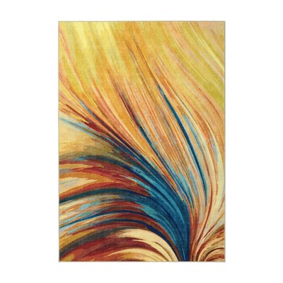 Washable Modern Abstract Area Rugs for Living Room Bedroom, Indoor Non Slip Floor Carpet for Home Office