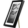 Americanflat Thin Picture Frame in Black with Shatter Resistant Glass Horizontal and Vertical Formats for Wall and Tabletop - 5" x 7" - 4 of 4