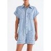 Women's Adeya Stripe Denim Romper - ETICA - 2 of 4