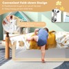 Infans 59" Breathable Baby Children Toddlers Bed Rail Guard Safety Swing Down Beige - 3 of 4