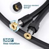 WOWOW PVC 63 in. Shower Head Hose in Matte Black - 3 of 4