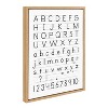 Kate & Laurel All Things Decor 18" x 24" Sylvie Alphabet Penmanship Framed Canvas by the Creative Bunch Studio Natural - 2 of 4