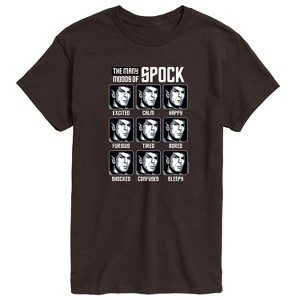 Men's - Star Trek - Spock Moods Short Sleeve Graphic T-Shirt - 1 of 4