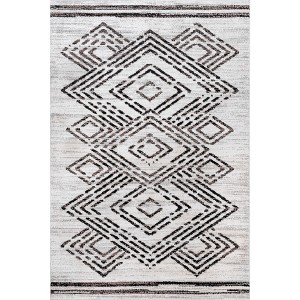 Nuloom Merri Distressed Geometric Cotton Blend Indoor Area Rug - 1 of 4