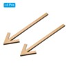 Unique Bargains Acrylic Self-Adhesive Decor Home Business Indoor Outdoor Arrow Sign 4 Pcs - 3 of 4