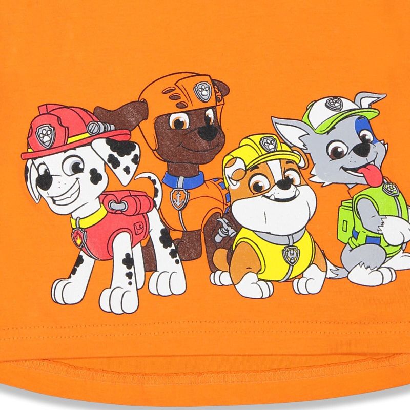 Paw Patrol Rocky Zuma Rubble T-Shirt and French Terry Shorts Outfit Set Toddler, 3 of 10