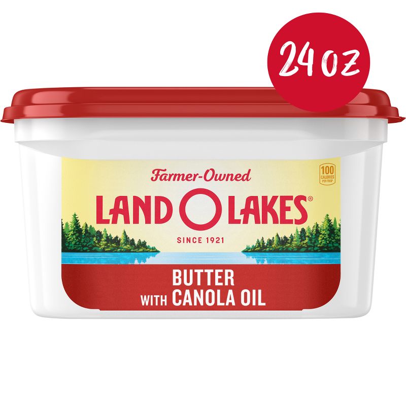 Land O Lakes Butter with Canola Oil - 24oz, 1 of 5