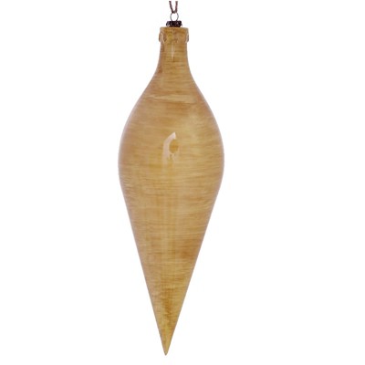 Vickerman Wood Grain Shuttle Ornament