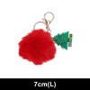 Unique Bargains Christmas Keychain with Double Ring and Lobster Clasp Alloy 2.76" 1 Pc - 2 of 4