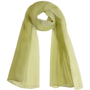 INSPIRE CHIC Women Long Chiffon Light Silky Gradient Color Shawl Wrap Scarf - 1 of 4