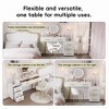 Bella Depot 55.1''W Makeup Upholstered Vanity Desk Set with Left/Right Adjustable Storage - 4 of 4