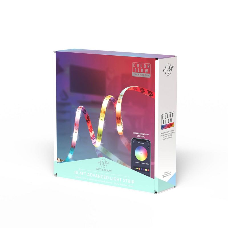 Teen Ambient LED Light Strip with Sound React - West &#38; Arrow, 1 of 7