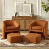 Giles Morden Upholstered Armchair with Removable Legs Storage Ottaman Set of 2|ART OF LIVING DESIGNS - 2 of 4
