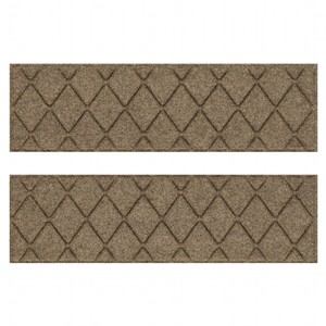WaterHog 8.5"x30" Set of 4 Argyle Indoor/Outdoor Stair Treads Door Mats - 1 of 4