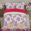Boersma Lush Floral 3-Piece Comforter Set Queen Size, Elegant Bedding with 1 Comforter & 2 Pillowcases, Soft, Lightweight & Cozy - 2 of 4