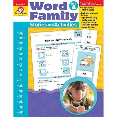 Word Family Stories & Activities Level a - (Word Family: Stories & Activities) by  Evan-Moor Educational Publishers (Paperback)
