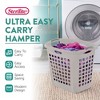 Sterilite Ultra Easy Carry Plastic Laundry Basket, 2.1 Bushel, Grey, 4 Pack - 3 of 4