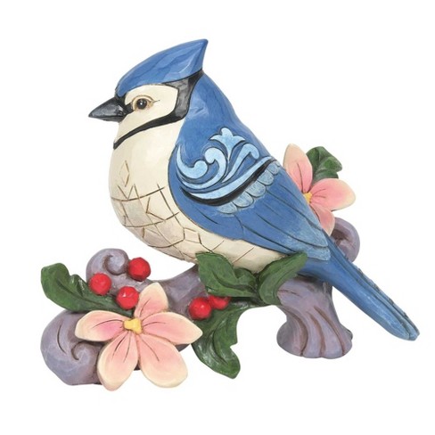 Jim Shore 4.5 Inch Crested In Blue Blue Jay Figurine Figurines : Target