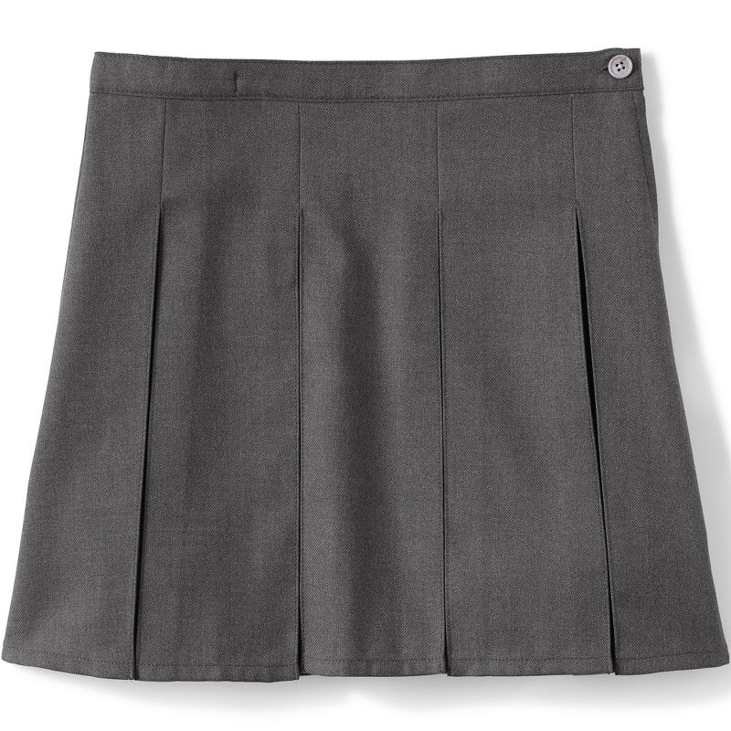 Lands' End Lands' End School Uniform Kids Solid Box Pleat Skirt Top of Knee, 1 of 4