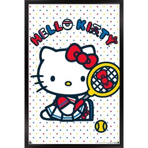 Trends International Hello Kitty and Friends: 21 Sports - Kitty Tennis Framed Wall Poster Prints - 1 of 4