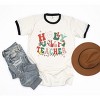 Simply Sage Market Women's Holly Jolly Teacher Short Sleeve Ringer Tee - 3 of 4