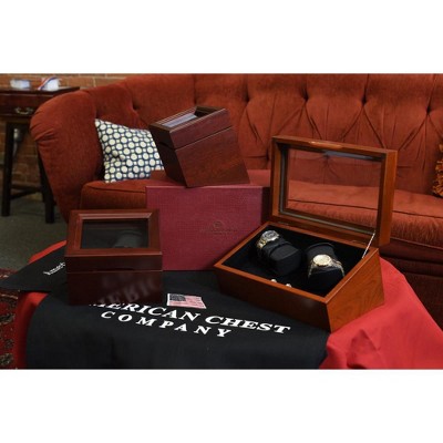 Cherry Hardwood Single Watch Winder with LED Display