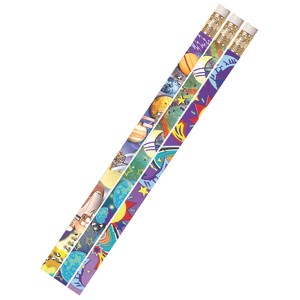 Musgrave Pencil Company Galaxy Galore Motivational/Fun Pencils, 12 Per Pack, 12 Packs - 1 of 2