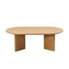 NicBex 40 Inch Oval Coffee Table Pedestal Base Contemporary Design Living Room Office Center Table Easy Assembly - 3 of 4