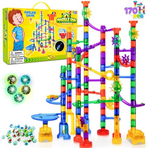 Syncfun 170pcs Glowing Marble Run Construction Building Blocks Toys Stem Educational Building Block Toy For For Boys Girls Kids Age 3 4 5 6 Target