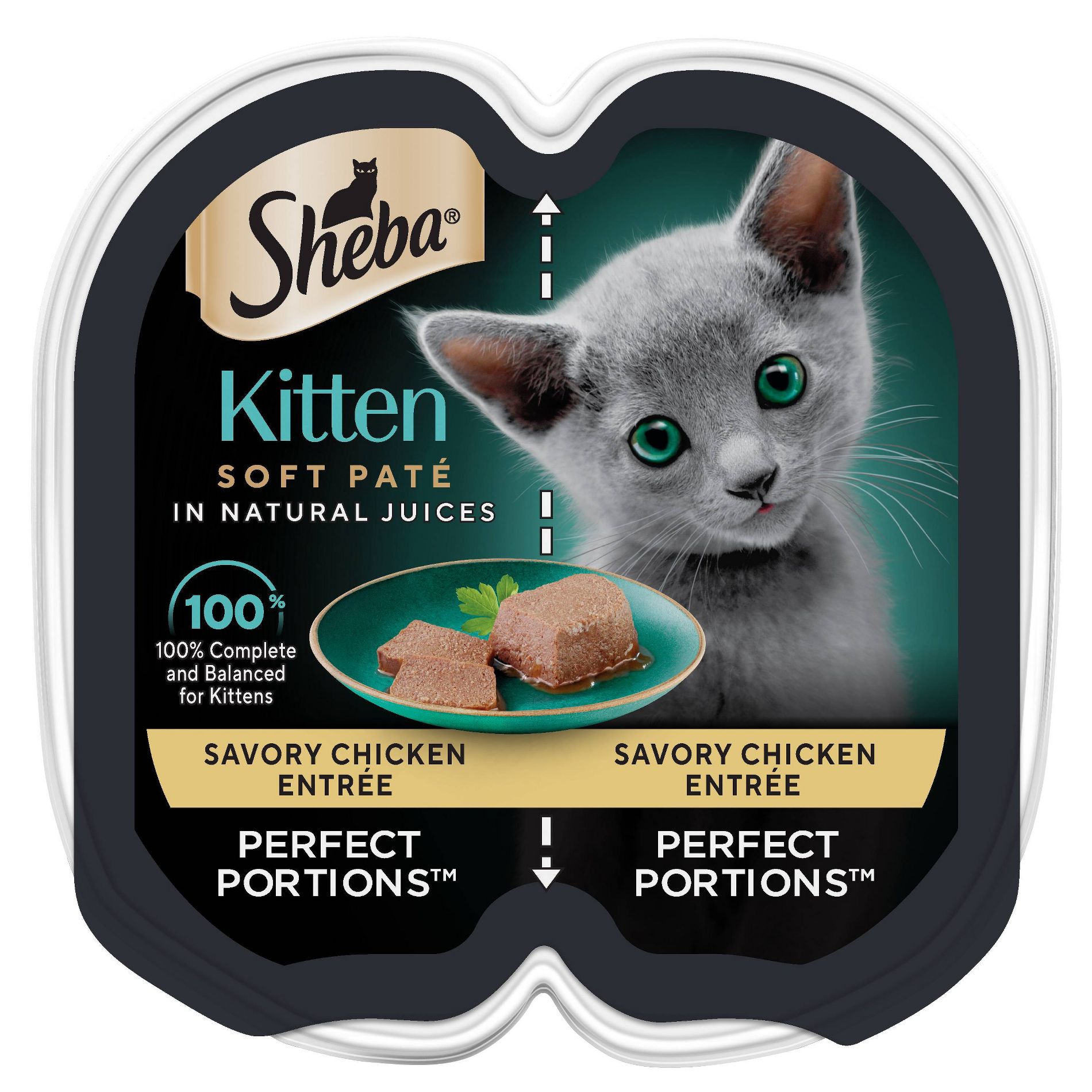 Sheba Perfect Portions Chicken Flavor Soft Pate Kitten Wet Cat Food - 2.64oz