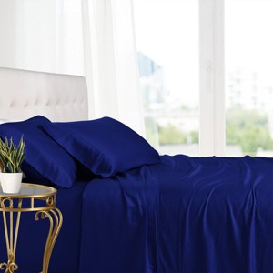Egyptian Linens Olympic Queen Bed Sheet Set - 100% Bamboo Viscose - 1 of 4