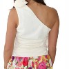 Women's Rosette One Shoulder Top - WHITEROOM+CACTUS - 4 of 4