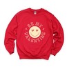 Simply Sage Market S.W.Smiley Valentine Yellow Smiley Face Sweatshirt - 2 of 4