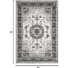 Oriental Medallion Rug - Kid and pet friendly washable vintage floral carpet with non-slip backing - 2 of 4