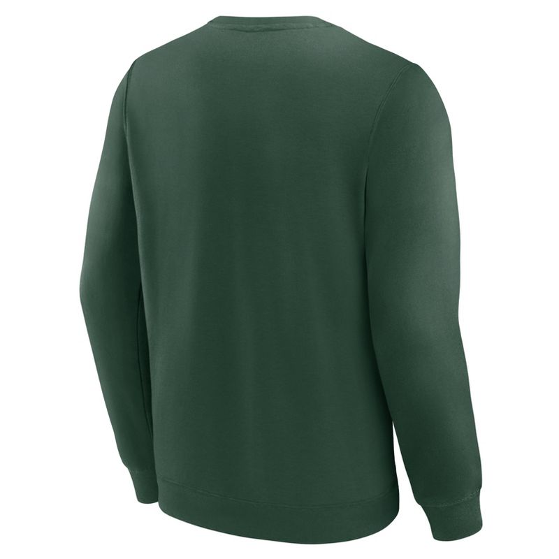 NFL Green Bay Packers Men&#39;s Varsity Letter Long Sleeve Crew Fleece Sweatshirt, 3 of 4