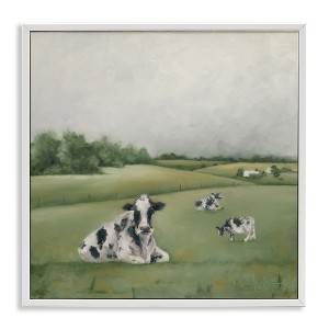 Stupell Industries Dairy Cows Grazing in Green Field, 12" x 12" - 1 of 4