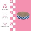 THE LICKER STORE Nelson Modern Cardboard Round Bowl Cat Scratcher with Catnip - 3 of 4