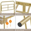 Yaheetech Modern Metal Platform Bed with Geometric Patterned Headboard - 4 of 4