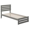 AFI Furnishings Oxford Twin Extra Long Bed with Footboard and USB Turbo Charger in Grey - 3 of 4