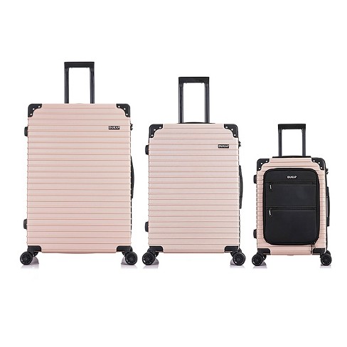 Dukap Intely Smart 3pc Hardside Checked Luggage Set With