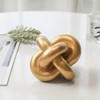 Cheung's Minyoro Gold Resin Chain Knot Sculpture - 2 of 4
