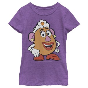 Girl's Toy Story Mrs. Potato Face T-Shirt - 1 of 4