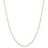 Black Bow Jewelry 1.5mm 10K Yellow Gold Solid Cable Rope Chain Necklace - 3 of 4