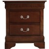 NicBex Classic Nightstand with 2 Drawers End table with Metal Handles Modern Bedside Table for Living Room, Bedroom, Study - 2 of 4