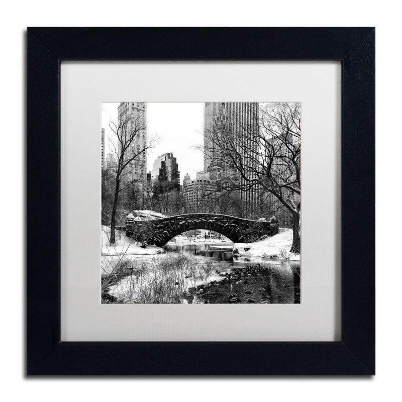 Trademark Fine Art - Philippe Hugonnard 'Gapstow Bridge Central Park' Matted Framed Art, 2 of 4