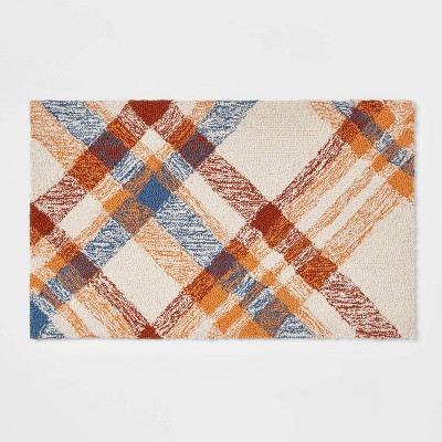 30" x 18" Cotton Plaid Kitchen Rug - Threshold™