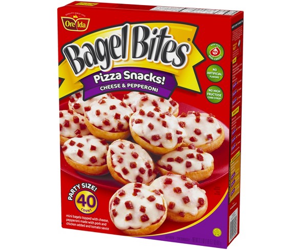 Ore-Ida Bagel Bites Cheese and Pepperoni Frozen Mini Bagels - 40pk