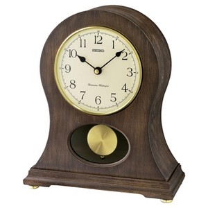 Seiko Tai Wooden Dual Chime Mantel Clock, Brown - 1 of 4