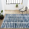 Susa Ogee Moroccan Trellis Shag Area Rug - JONATHAN Y - 3 of 4